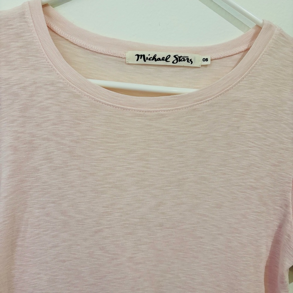 Michael Stars Pink Basic Tee - image 2
